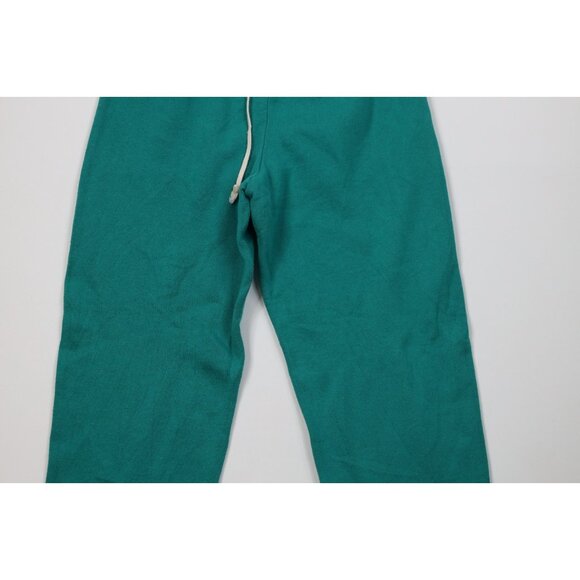 Vtg 80s 90s Russell Athletic Mens Medium Faded Blank Sweatpants Joggers Teal USA - Picture 3 of 13